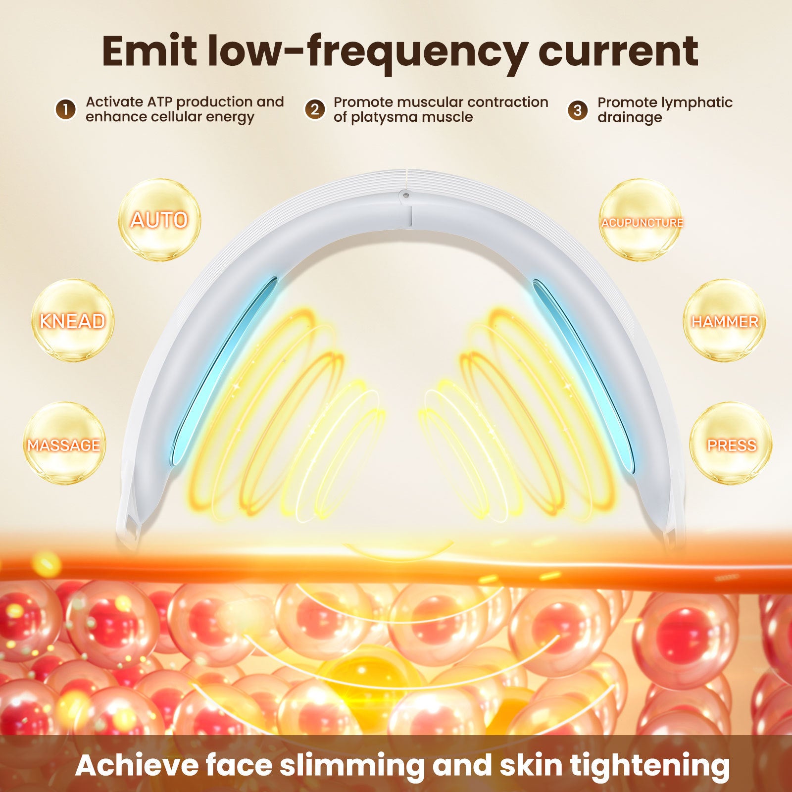 Harmony Essentials EMS Face Slimming Device.